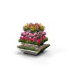 Hochbeet Rock: Mit Blumen bepflanzt, aus verzinktem Blech mit Schneckenschutz